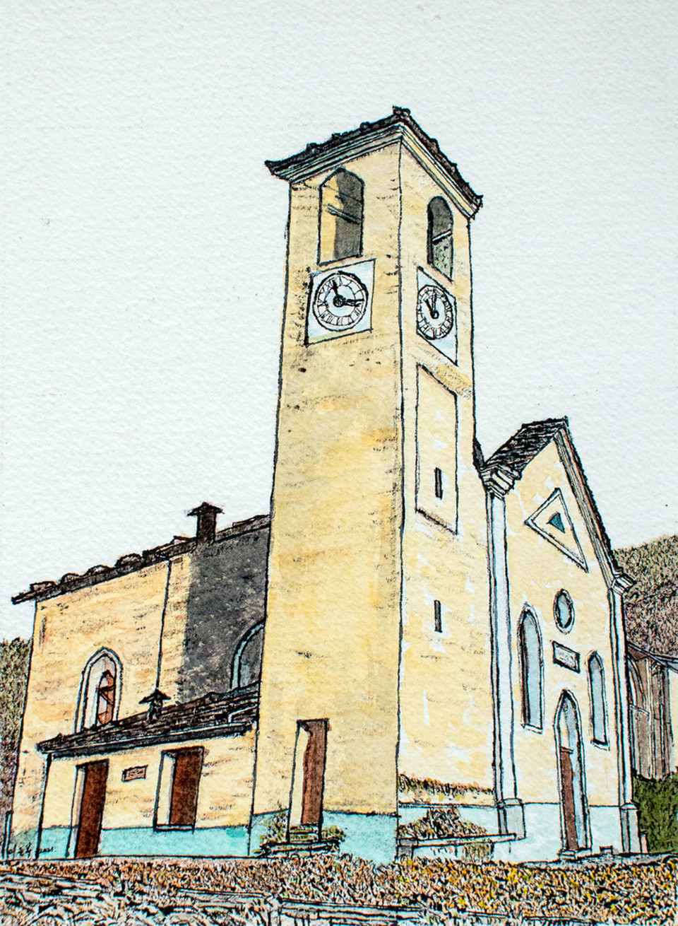 〔그림2〕 “빛이 어둠에 비칩니다.”