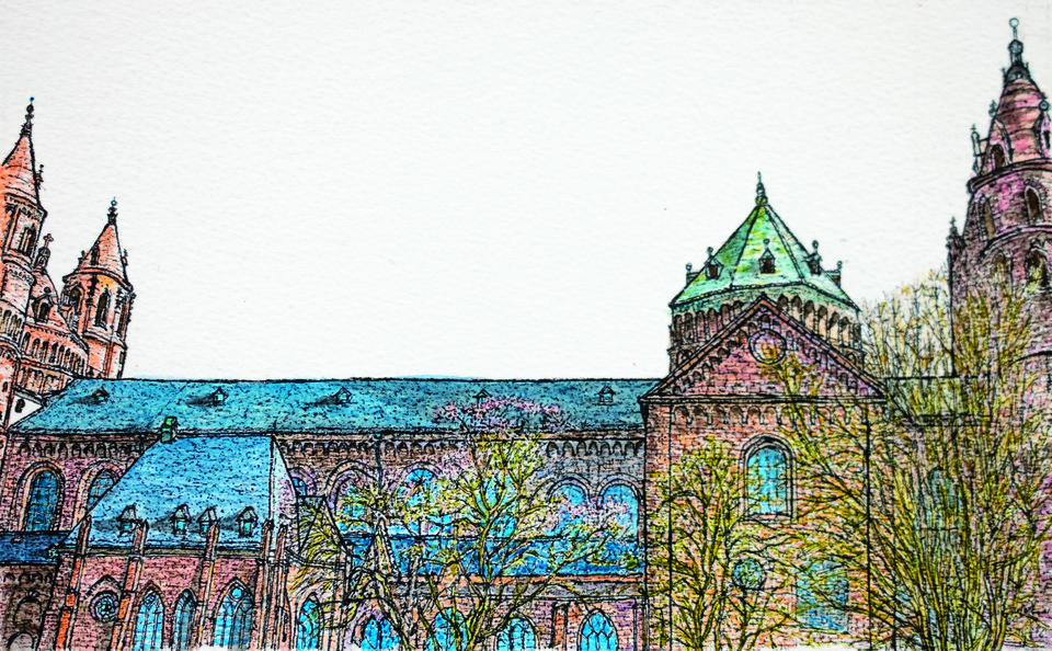 〔그림2〕 1521년 4월 18일, 황제와 제국 앞에서 입장 철회를 요구받은 루터는 “나의 양심은 하나님의 말씀에 붙들려 있습니다. 양심을 거스르는 일은 안전하지도 옳지도 않습니다. 하나님, 나를 도와주소서”라고 고백하며 이를 거부하였다 .&nbsp;<br>