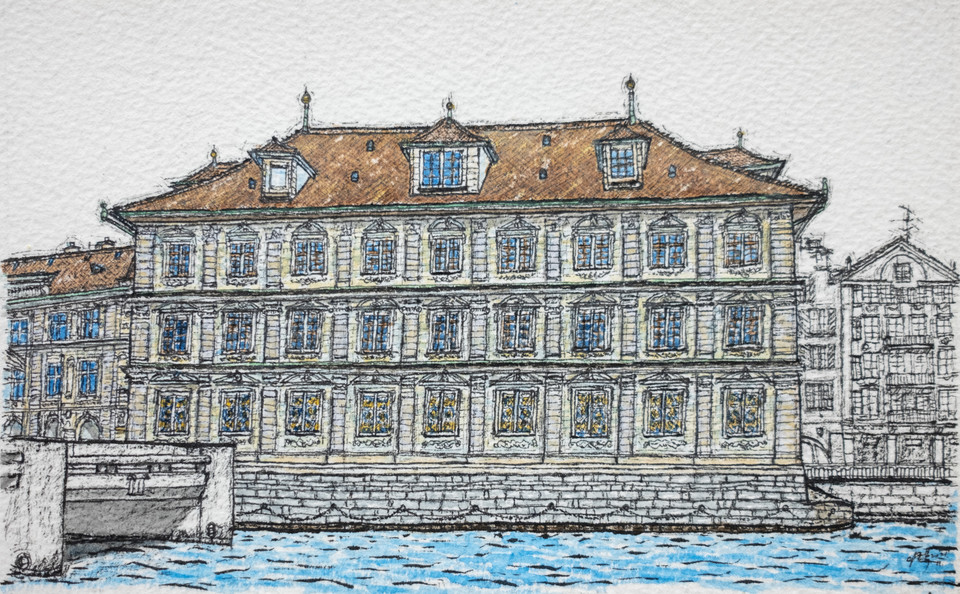 〔그림2〕 이곳에서 로마가톨릭교회 측과 츠빙글리 및 동료들이 청중 수백 명을 앞에 두고 공개 논쟁을 벌였다.<br>