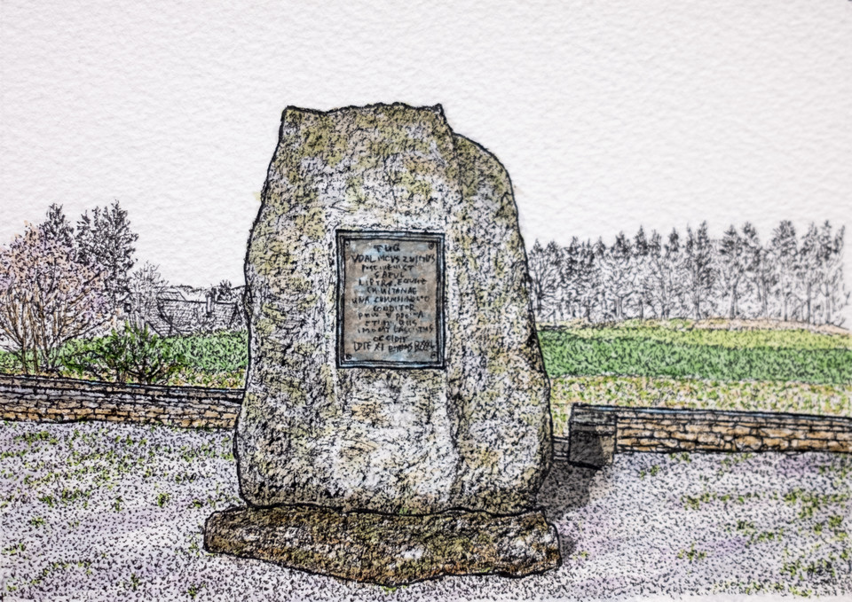 〔그림2〕 츠빙글리가 숨을 거둔 현장에 그의 죽음을 기리는 기념비가 세워졌다.