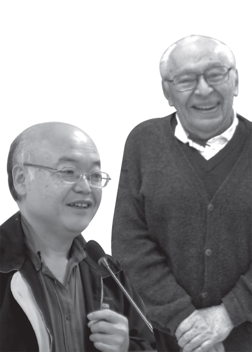 성정모(왼쪽)와 구스타보 구티에레즈.