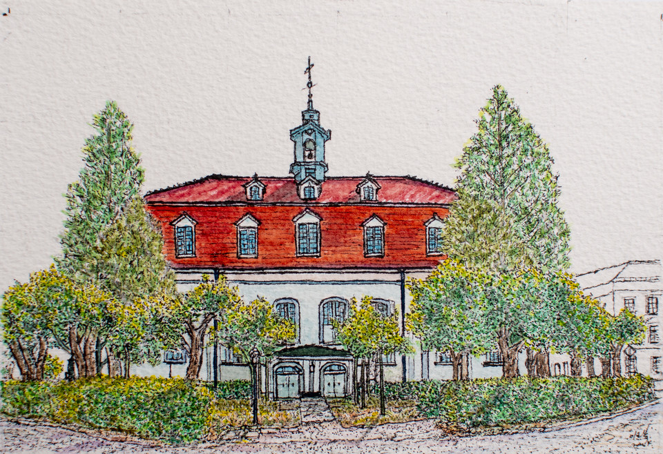 〔그림2〕 헤른후트 예배당 외부의 모습이다.