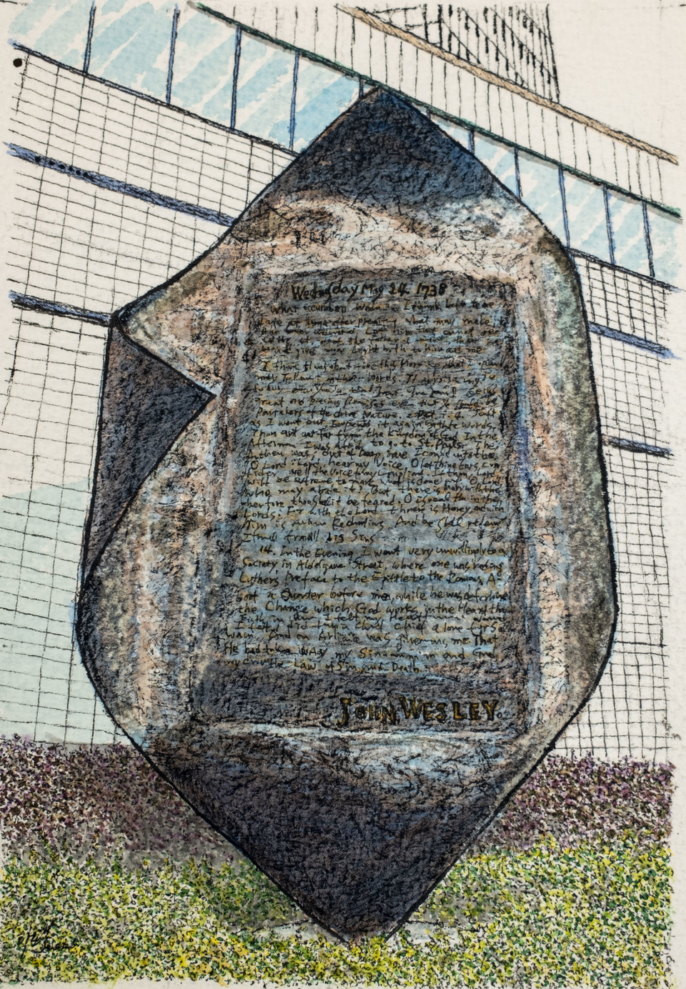 〔그림2〕 존 웨슬리는 1735년 10월 미국 조지아로 선교 여행을 가던 중 바다에서 폭풍을 만났을 때 모라비아 교도들의 확신에 찬 신앙을 보고 큰 감동을 받았다.