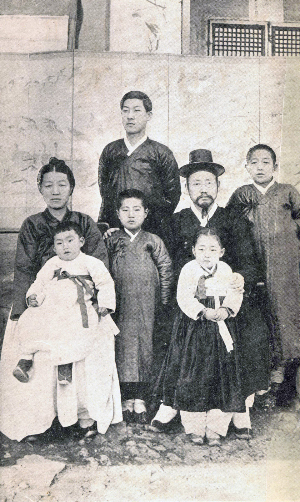 길선주와 그의 가족들.