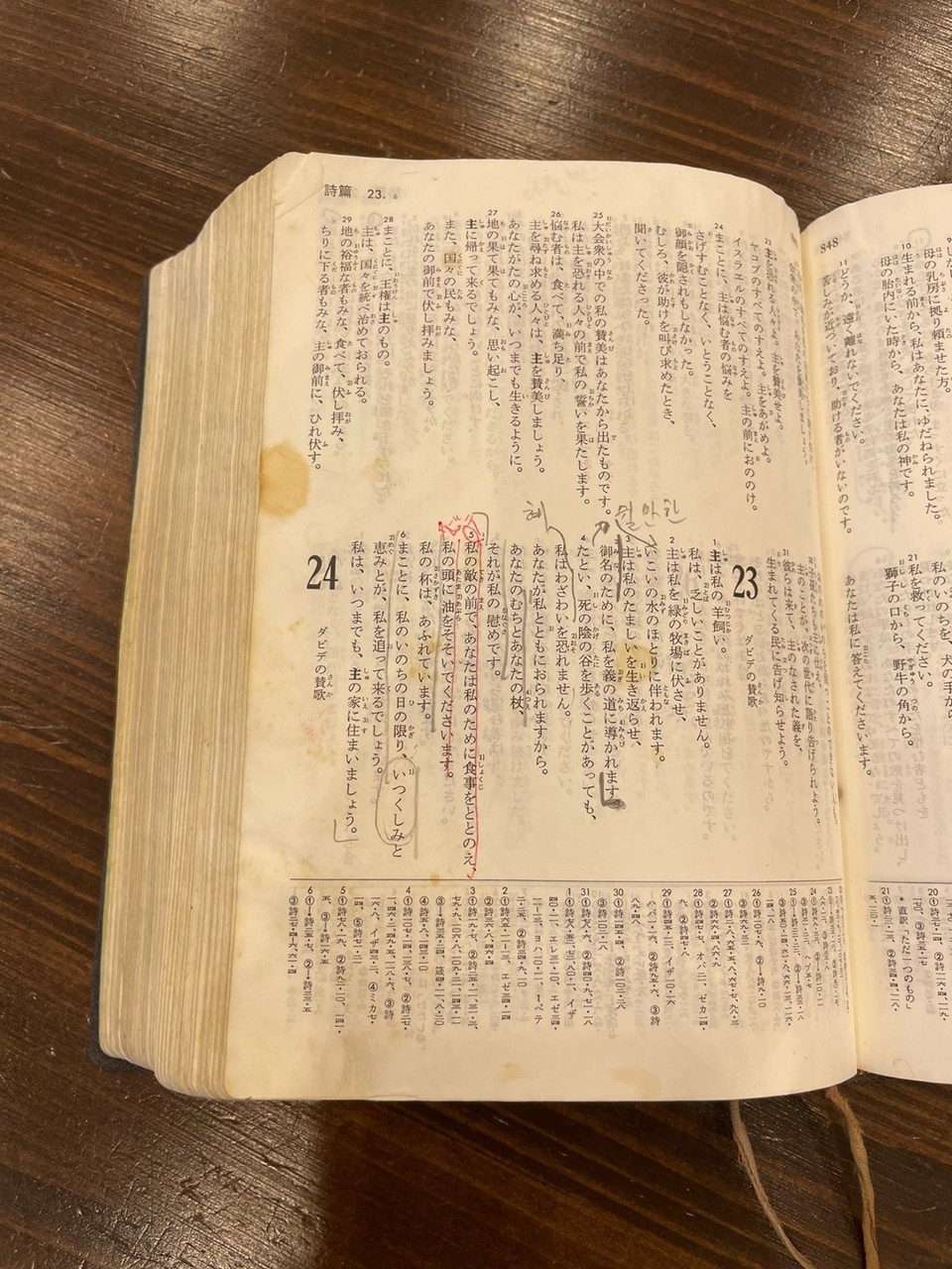 &nbsp;이춘수 목사가 받은 일본어 성경. ⓒ복음과상황 김다혜