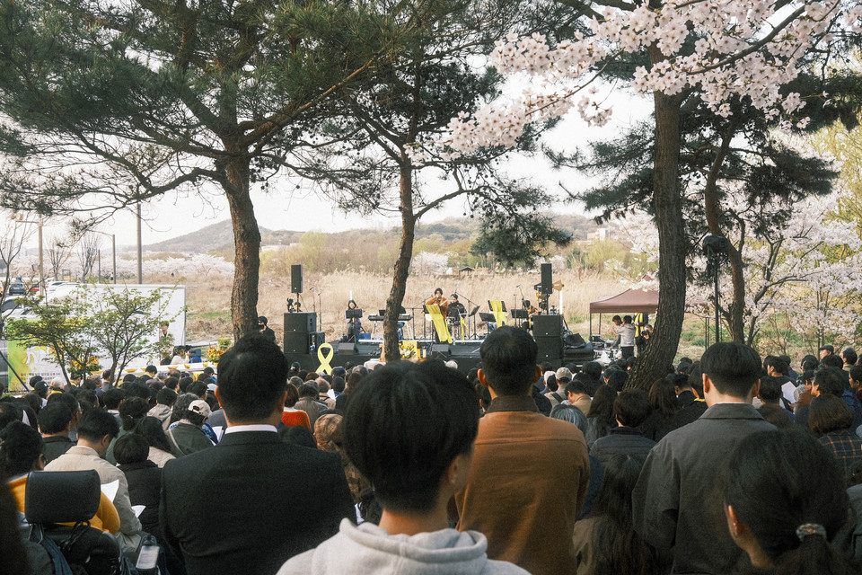 4·16 생명안전공원 부지에서 열린 4·16세월호참사 10주기 기억예배