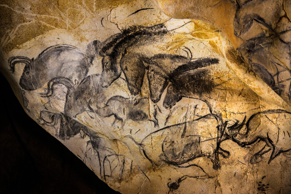 프랑스 동남부 아르데슈 협곡에 위치한 쇼베 동굴 벽화<br>