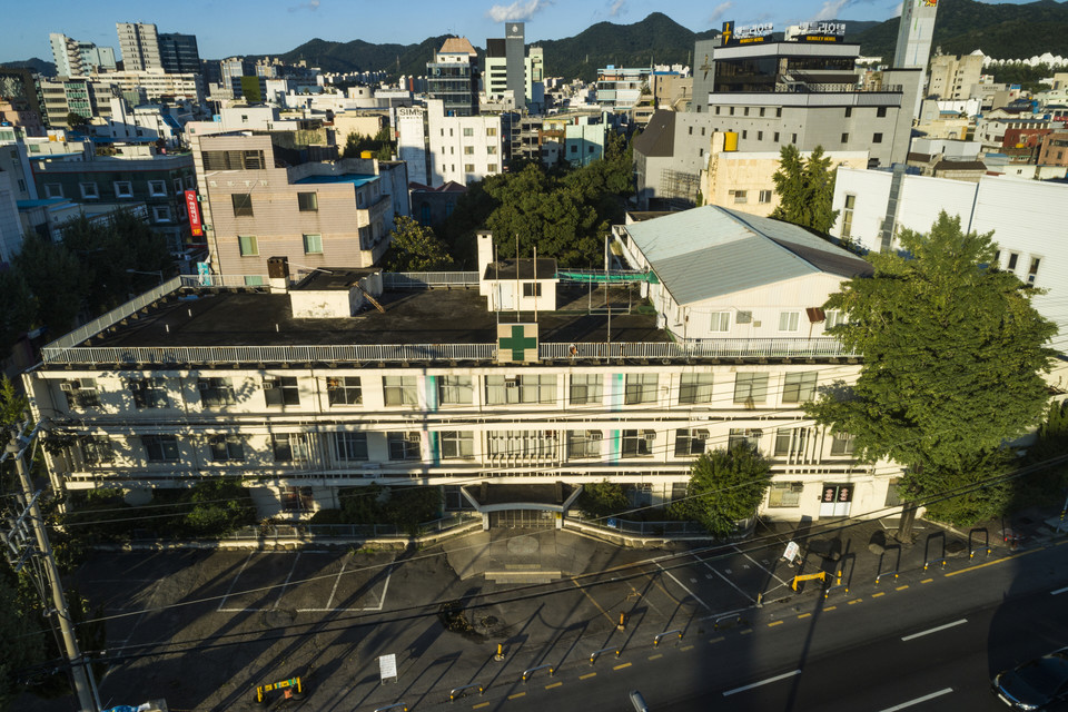 구 광주적십자병원 건물. (사진: 2018.9.4. 대한민국역사박물관 소장)